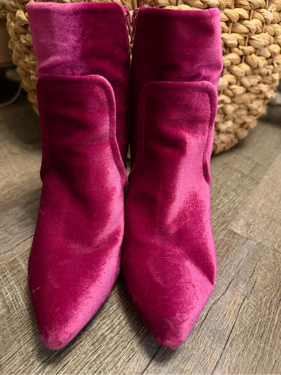 Betsey Johnson Shoes - Betsey Johnson Kacey Velvet Glitter Heel Ankle Booties Y2K Glam!